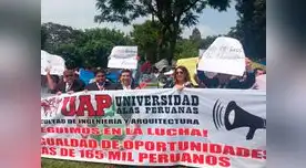 Autoridades y docentes participan en protesta