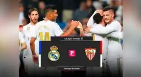 Real Madrid recibe al Sevilla y quiere quedarse primero en la tabla. Sigue el partidazo por El Popular