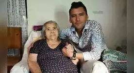 Angelo con su abuelita antes que deje el mundo. Angelo con su abuelita antes que deje el mundo.