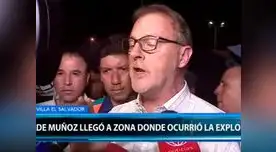 Alcalde Muñoz en lugar de tragedia en Villa El Salvador Alcalde Muñoz en lugar de tragedia en Villa El Salvador