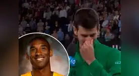 Novak Djokovic no aguantó la emoción y se quebró por la muerte de su amigo Kobe Bryant