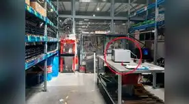 Almacén donde se registró la descarga eléctrica