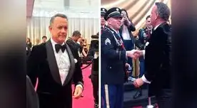 Oscar 2020: Tom Hanks impresionó por su increíble fuerza al desafiar a un marino con 20 planchas en la alfombra roja