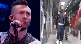 Maroon 5 no llegó a tiempo al anfiteatro y el público tuvo que esperar alrededor de 15 minutos para presenciar el debut de la banda.
