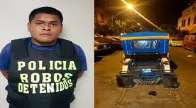 El detenido y el vehículo que usó para huir El detenido y el vehículo que usó para huir