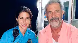 Stephanie Cayo presenta tráiler de película junto a Mel Gibson.