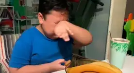 El video del menor conmovió a todos en las redes sociales.