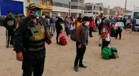 Además del transporte, los ciudadanos pasaron por tamizaje de prueba rápida para descartar el coronavirus y puedan subir a los minivans para regresar a sus hogares.