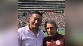 Carlos Galván junto al maestro Héctor Chumpitaz