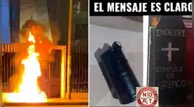 La Trinchera realizó violento ataque contra Indecopi. La Trinchera realizó violento ataque contra Indecopi.