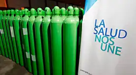 Son un total de 1320 cilindros de oxígeno los que recibirá el Minsa.