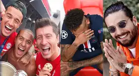 Neymar y sus compañeros del PSG fueron los primeros en corear el tema de Maluma en la Champions League 2019-2020. Neymar y sus compañeros del PSG fueron los primeros en corear el tema de Maluma en la Champions League 2019-2020.