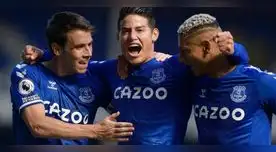 James Rodríguez volvió aparecer en la victoria del Everton.