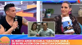 Christian Domínguez recibe regalo de parte del novio de Karla Tarazona Christian Domínguez recibe regalo de parte del novio de Karla Tarazona