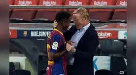 Koeman quedó conforme con el desempeño de Ansu Fati