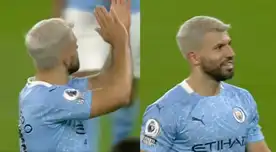 Kun Agüero protagonizó peculiar momento cuando fue cambiado en el Manchester City vs. Arsenal.