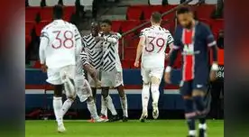 Festejo en el Manchester y desazon en el PSG.