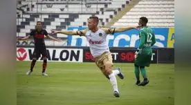 Festejo de Danilo Carando del Cusco FC por el gol marcado al Melgar.