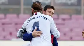 Sergio Ramos la figura y Messi el gran ausente en la cancha. Sergio Ramos la figura y Messi el gran ausente en la cancha.
