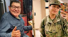 Dilbert Aguilar orgulloso de que su hija sea miembro del ejército estadounidense