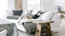 Colores relajantes, mantas y cojines que tú mismo puedes hacer.