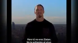 Zlatan Ibrahimovic en campaña contra el Coronavirus