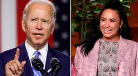 Demi Lovato celebra victoria de Joe Biden.