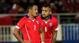 Arturo Vidal y Alexis Sánchez serían sensibles bajas en la selección de Chile para esta fecha doble de Eliminatorias.
