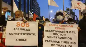 El CGTP manifestó esta tarde e hizo varios pedidos al nuevo presidente Francisco Sagasti.