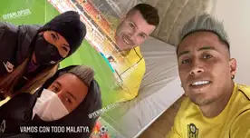 Christian Cueva estuvo acompañado con su esposa en el estadio de Malatya.