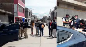 La PNP en pleno operativo de captura de Fiscal