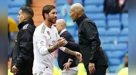 Zidane y el respaldo recibido por Sergio Ramos. Zidane y el respaldo recibido por Sergio Ramos.