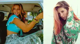 Fiorella Florez no usa protector facial ni mascarilla en aeropuerto.