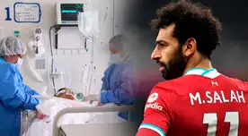 Salah se puso una mano al corazón y la otra al bosillo.