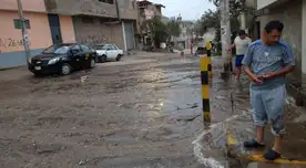 Tubería había sido reparada hace solo seis meses. Vecinos piden que Sedapal repare los daños.