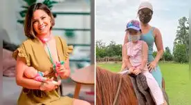 Andrea San Martín disfrutó del campo y piscina en Ica. Andrea San Martín disfrutó del campo y piscina en Ica.