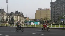 Tras la restricción vehicular los domingos, diversos ciclistas salieron a manejar por las calles de Lima.