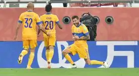 Gignac marcó de penal el gol de Tigres para derrotar al Palmeiras