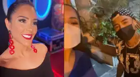 Karen Schwarz aparece con imitador de Ozuna. Karen Schwarz aparece con imitador de Ozuna.