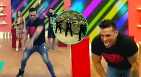 El cantante Christian Domínguez trató de seguir los pasos de la canción de La Joven Sensación, pero no pudo conseguirlo. El cantante Christian Domínguez trató de seguir los pasos de la canción de La Joven Sensación, pero no pudo conseguirlo.