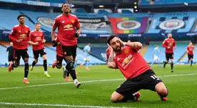 Manchester United vs. Manchester City: Bruno Fernández pone el 1-0 para los Red Devils Manchester United vs. Manchester City: Bruno Fernández pone el 1-0 para los Red Devils