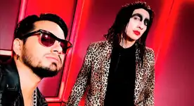 Mike Bravo y Gaona en grabación del VTR. Mike Bravo y Gaona en grabación del VTR.