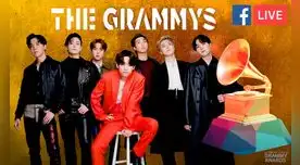 BTS en los Grammys 2021.