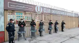 PNP vigila los estadios de la U y Cristal. PNP vigila los estadios de la U y Cristal.