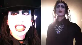 Imitador de Marilyn Manson molesto con Mujeres al mando. Imitador de Marilyn Manson molesto con Mujeres al mando.