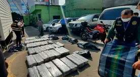 Droga esta oculta en sacos de rafia.