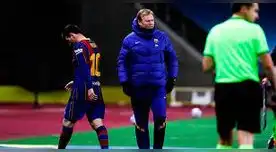 Koeman espera la inspiración de Messi para ganar al Real Madrid.