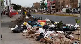 Imágenes de la basura en la avenida Perú