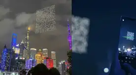 Los espectáculos de drones son cada vez más comunes en esta ciudad de China.