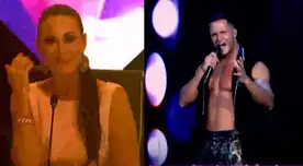 El Artista del año: Denisse Dibós sin palabras al escuchar cantar a Fabio Agostini [VIDEO]